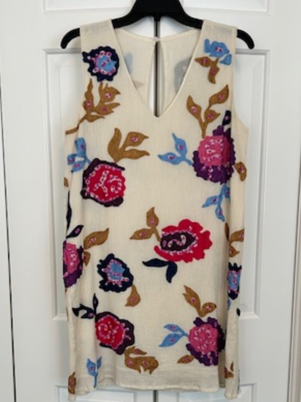 Free People x Anthropologie Flower Fields Embroidered Sequin Dress | Size Small